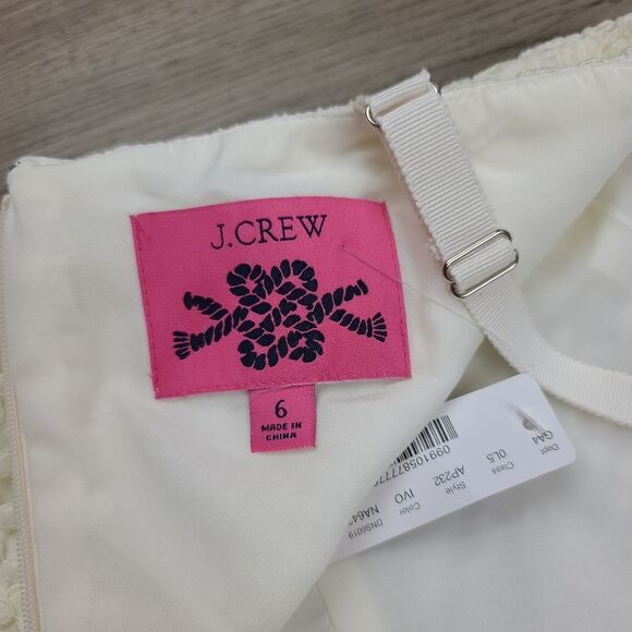 J. Crew Geometric Lace Midi Dress size 6 - Picture 8 of 10